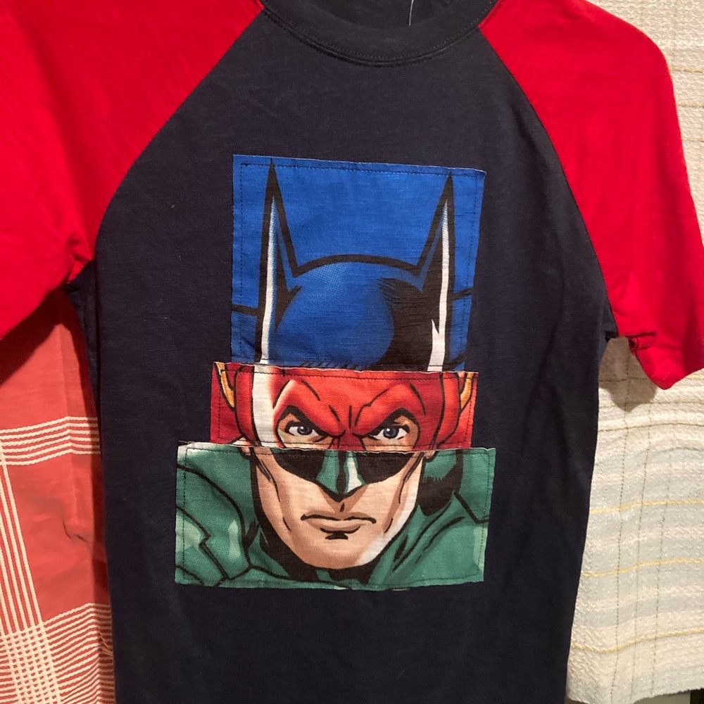 Justice League Shirt T-shirt Youth Batman Flash Large 10 / 12